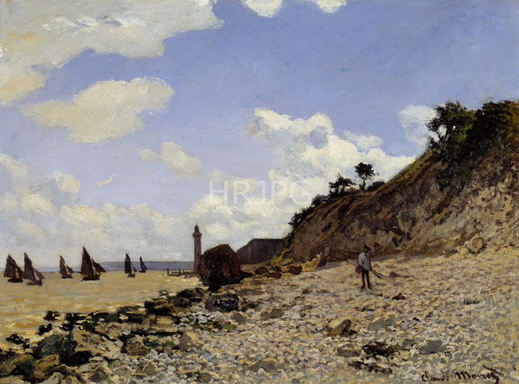 High Resolution: Claude Monet Seaside at Honfleur 1864 download. | HRJPG.com