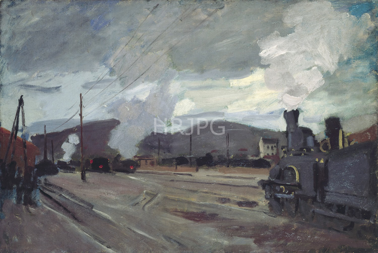High Resolution: Claude Monet The Railway Station at Argenteuil 1872 download. | HRJPG.com