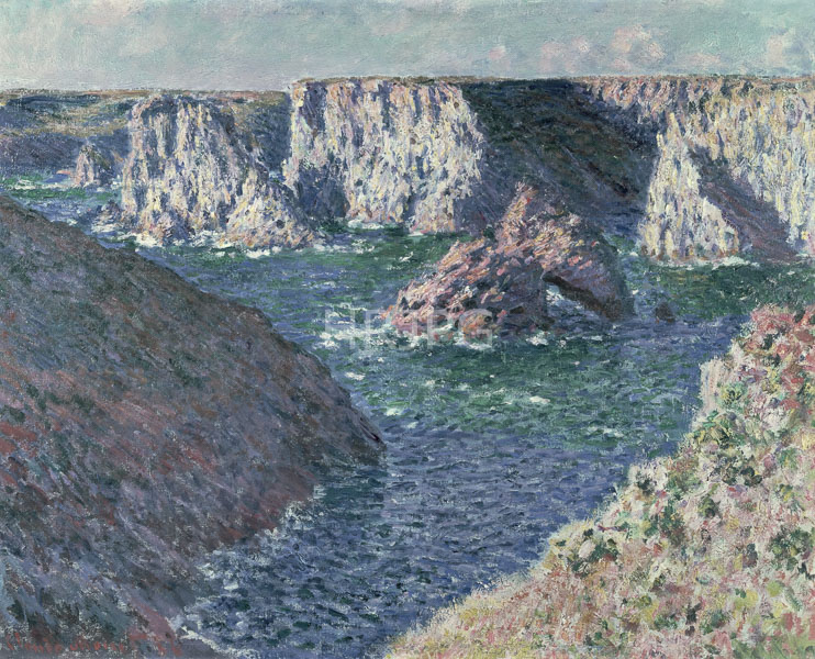 High Resolution: Claude Monet Rocks at Belle Ile 1886 download. | HRJPG.com