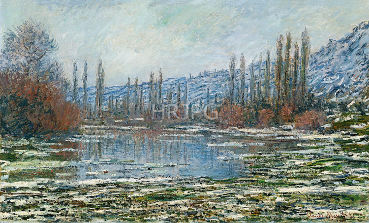 High Resolution: Claude Monet Melting of the Ice at Vetheuil 1881 download. | HRJPG.com