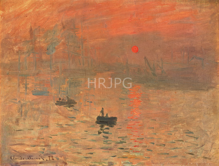 High Resolution: Claude Monet Impression Sunrise 1872 download. | HRJPG.com