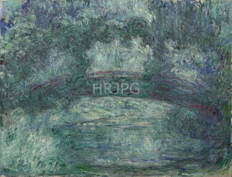 High Resolution: Claude Monet The Japanese Bridge 1919 download. | HRJPG.com