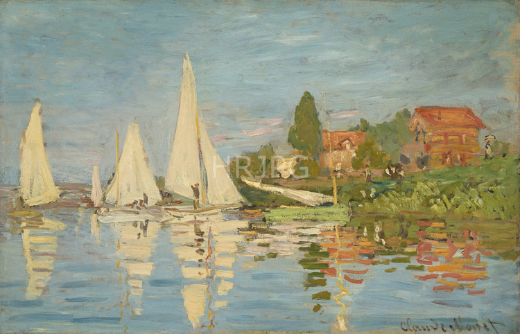 High Resolution: Claude Monet Regatta at Argenteuil 1872 download. | HRJPG.com
