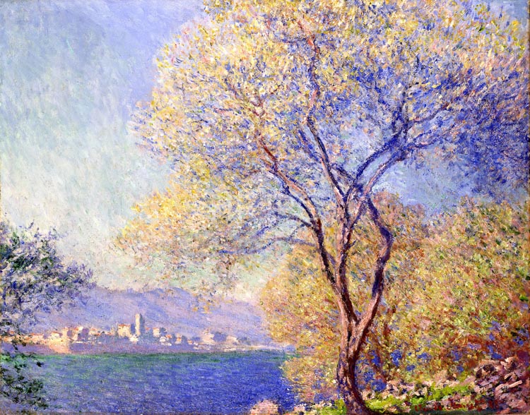 High Resolution: Claude Monet Antibes seen from the Salis Garden 1888 download. | HRJPG.com