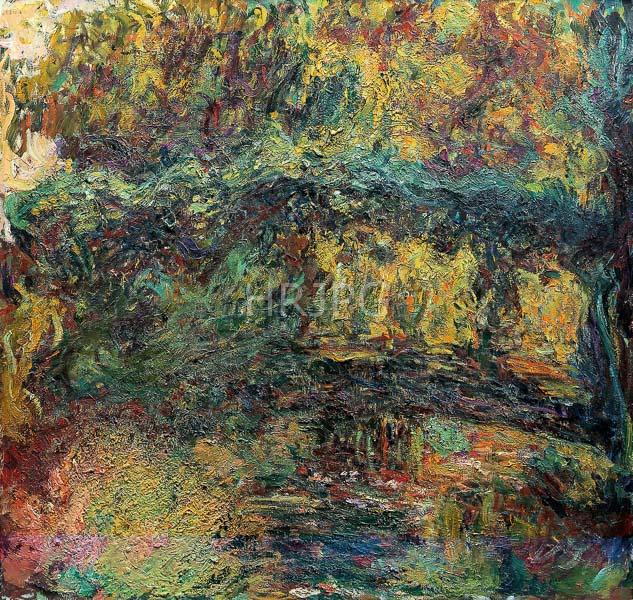 High Resolution: Claude Monet The Japanese Bridge 1918 download. | HRJPG.com