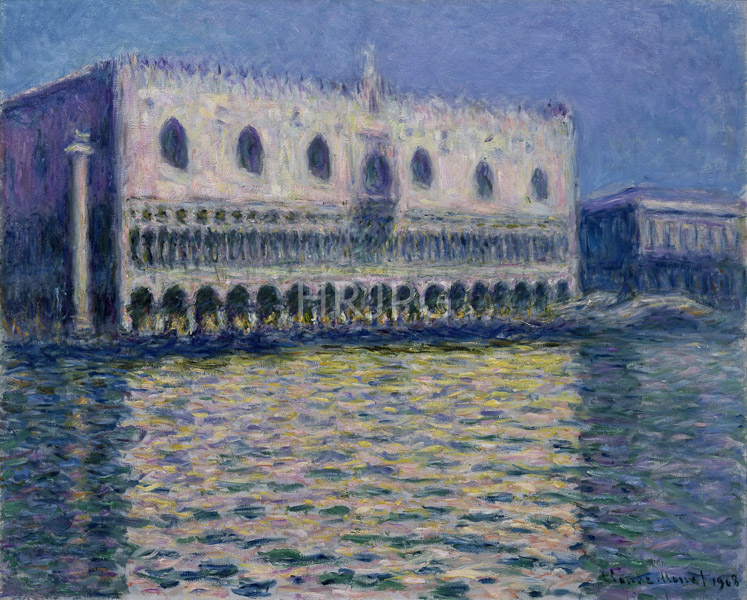 High Resolution: Claude Monet The Doges Palace 1908 download. | HRJPG.com