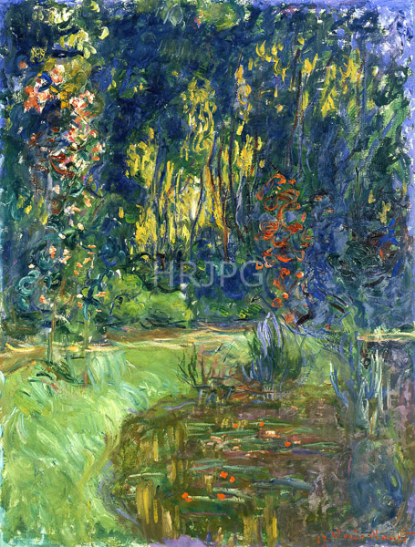 High Resolution: Claude Monet The Water Lily Pond at Giverny 1917 download. | HRJPG.com
