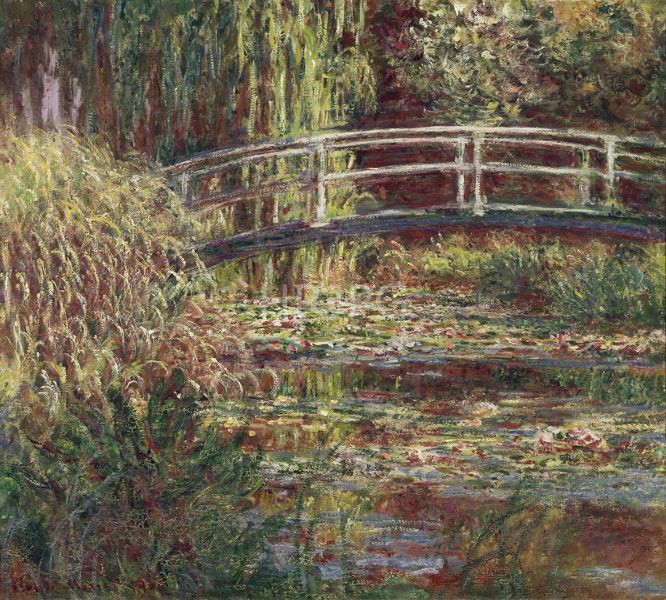High Resolution: Claude Monet Water Lily Pond Symphony in Rose 1900 download. | HRJPG.com
