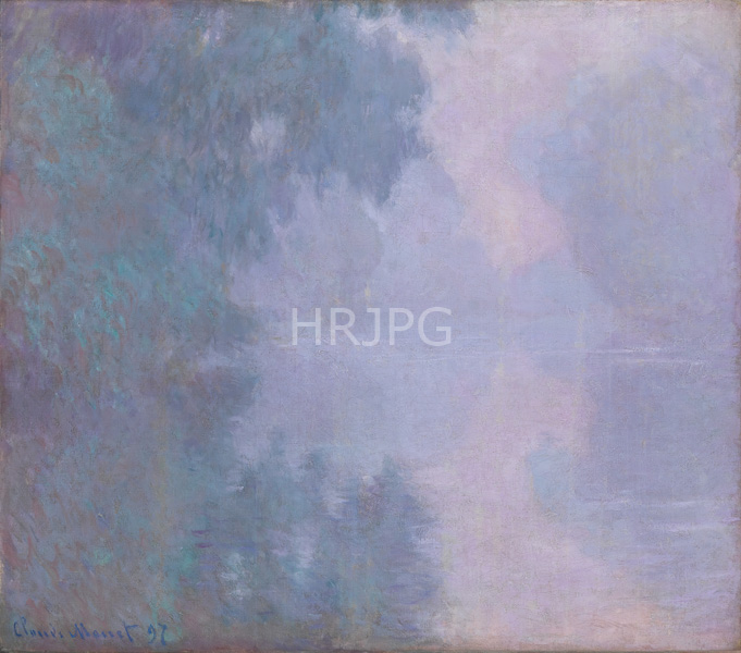 High Resolution: Claude Monet Morning on the Seine 1897 download. | HRJPG.com