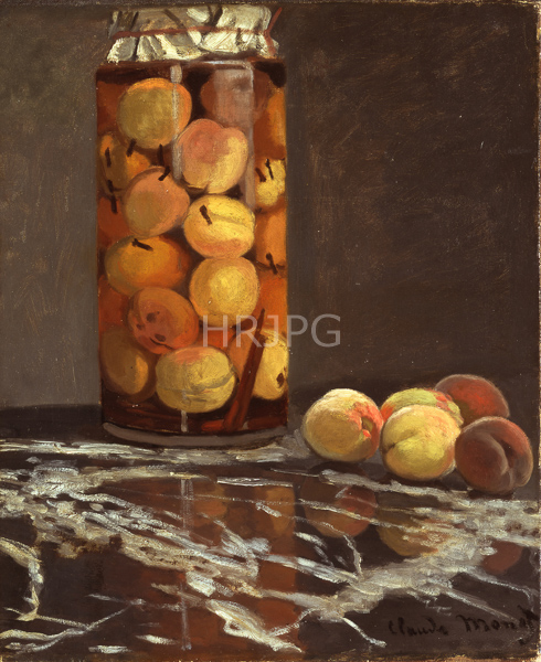 High Resolution: Claude Monet A Jar of Peaches 1866 download. | HRJPG.com