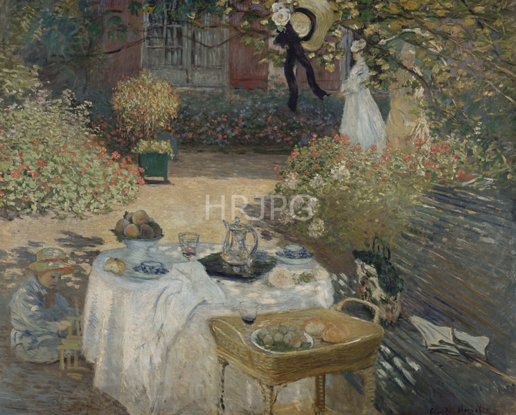 High Resolution: Claude Monet The Luncheon 1873 download. | HRJPG.com