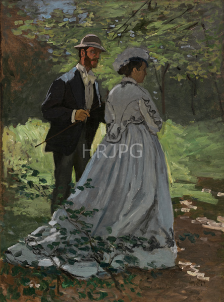 High Resolution: Claude Monet The Walkers 1865 download. | HRJPG.com