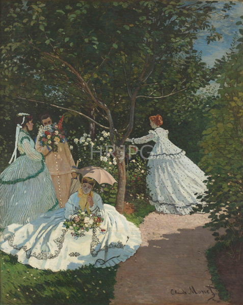 High Resolution: Claude Monet Women in the Garden 1866 download. | HRJPG.com