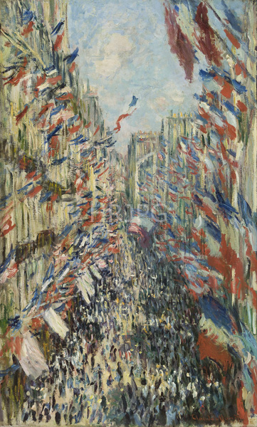 High Resolution: Claude Monet The Rue Montorgueil 1878 download. | HRJPG.com