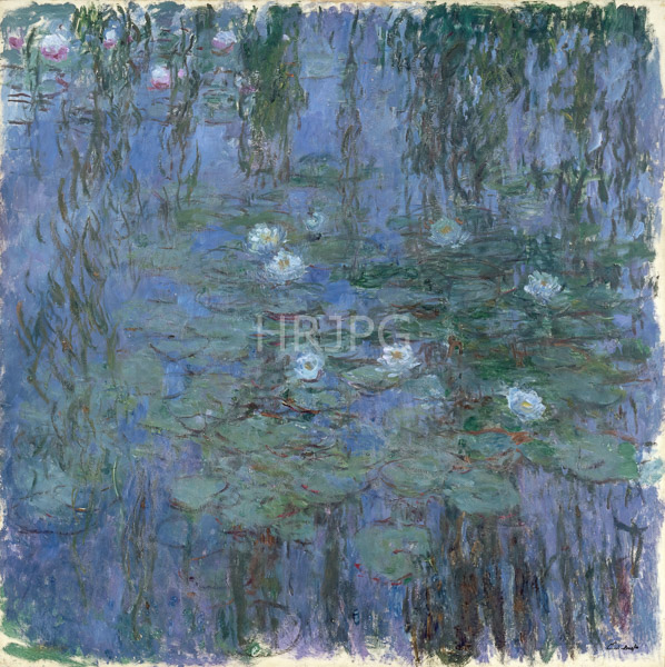 High Resolution: Claude Monet Water Lilies 1916 download. | HRJPG.com