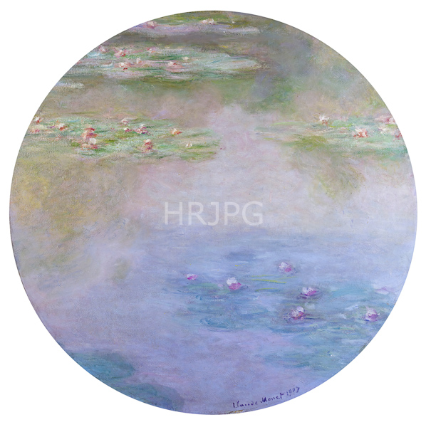High Resolution: Claude Monet Water Lilies 1907 download. | HRJPG.com