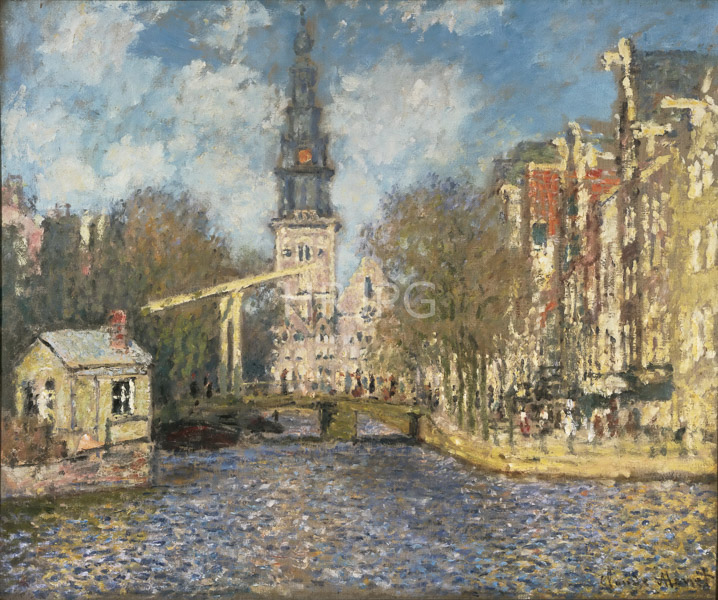 High Resolution: Claude Monet The Zuiderkerk Amsterdam 1874 download. | HRJPG.com