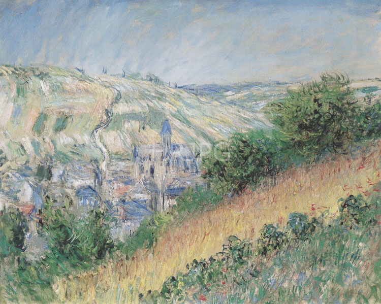 High Resolution: Claude Monet View of Vetheuil 1881 download. | HRJPG.com