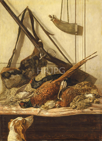 High Resolution: Claude Monet Hunting Trophy 1862 download. | HRJPG.com