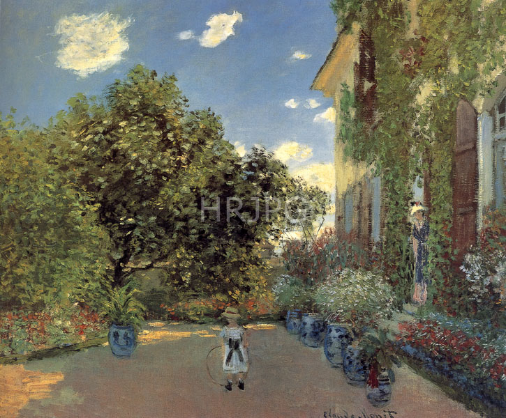 High Resolution: Claude Monet The Artists House at Argenteuil 1873 download. | HRJPG.com