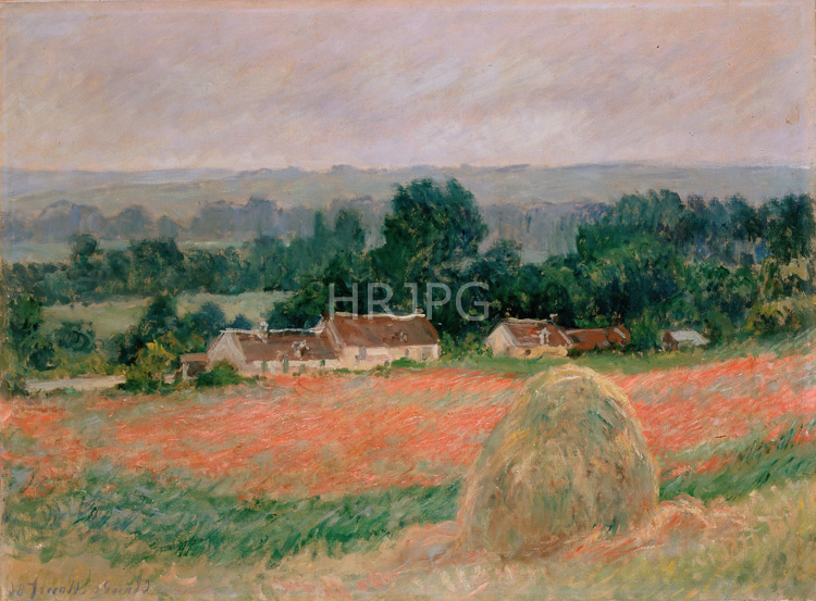 High Resolution: Claude Monet Haystack at Giverny 1886 download. | HRJPG.com