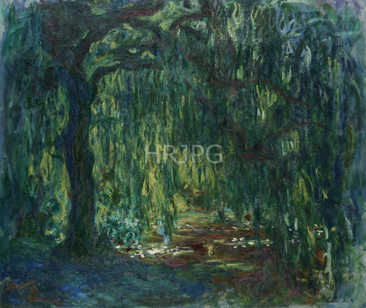 High Resolution: Claude Monet Weeping Willow 1918 download. | HRJPG.com