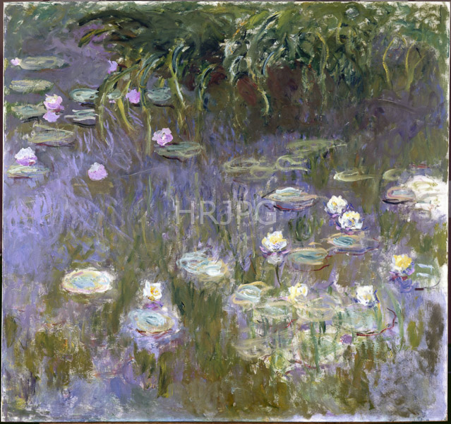 High Resolution: Claude Monet Water Lilies 1922 download. | HRJPG.com