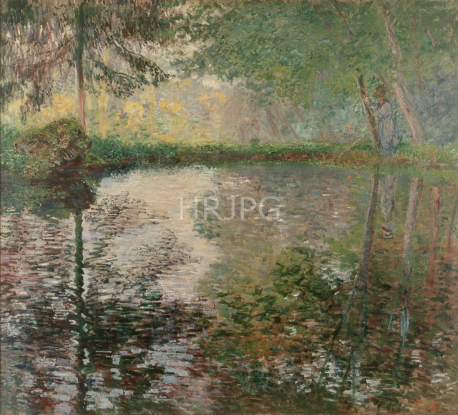 High Resolution: Claude Monet Pond at Montgeron 1876 download. | HRJPG.com