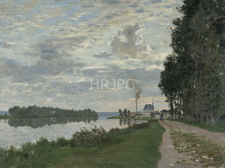 High Resolution: Claude Monet The Promenade at Argenteuil 1872 download. | HRJPG.com