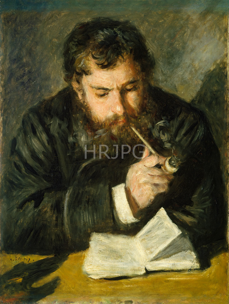 High Resolution: Claude Monet Portrait of Claude Monet by Renoir 1872 download. | HRJPG.com