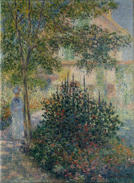 High Resolution: Claude Monet Camille Monet in the Garden at Argenteuil 1873 download. | HRJPG.com