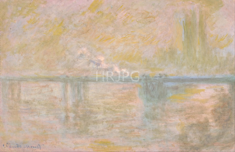 High Resolution: Claude Monet Charing Cross Bridge 1902 download. | HRJPG.com