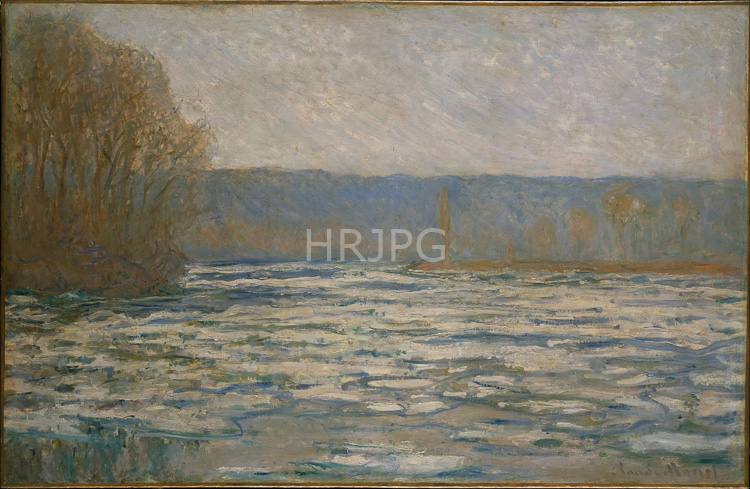 High Resolution: Claude Monet Break up of the Ice on the Seine 1880 download. | HRJPG.com