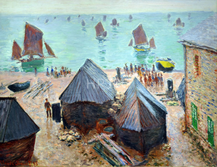 High Resolution: Claude Monet The Departure of the Boats 1883 download. | HRJPG.com