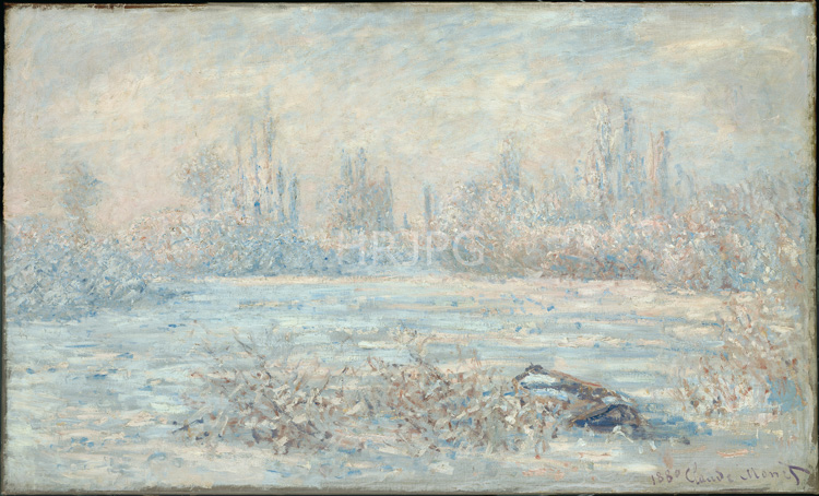 High Resolution: Claude Monet Frost near Vetheuil 1880 download. | HRJPG.com