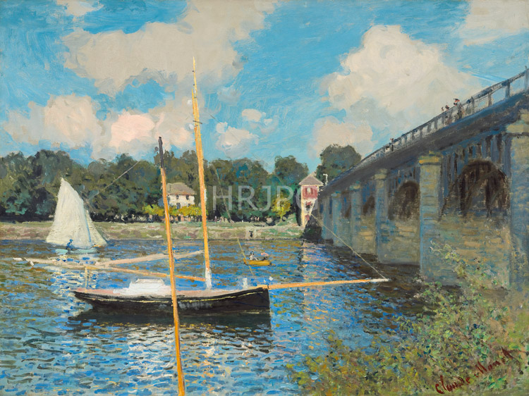 High Resolution: Claude Monet The Bridge at Argenteuil 1874 download. | HRJPG.com