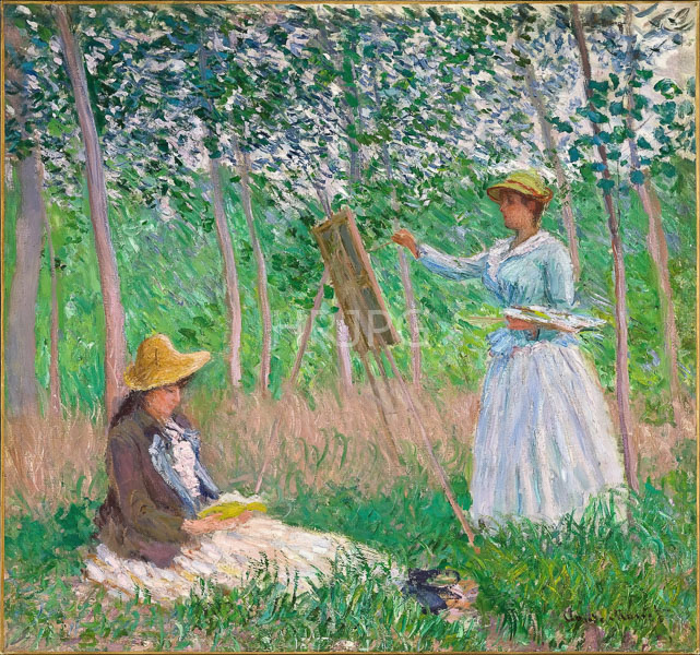 High Resolution: Claude Monet In the Woods at Giverny 1887 download. | HRJPG.com