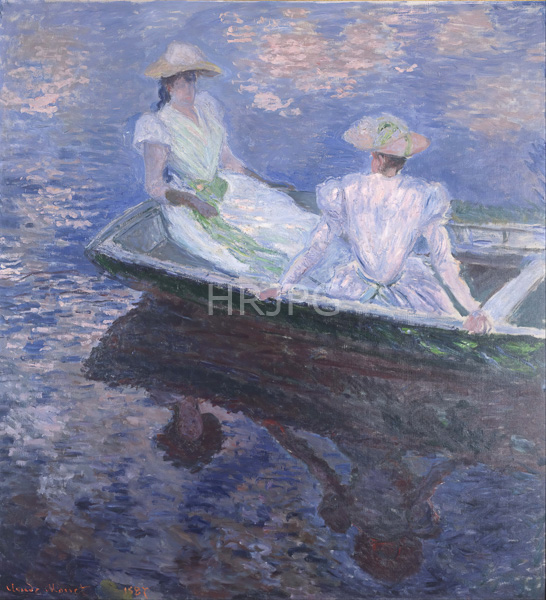 High Resolution: Claude Monet On the Boat 1887 download. | HRJPG.com