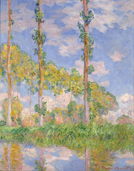 High Resolution: Claude Monet Poplars on the Banks of the Epte 1891 download. | HRJPG.com