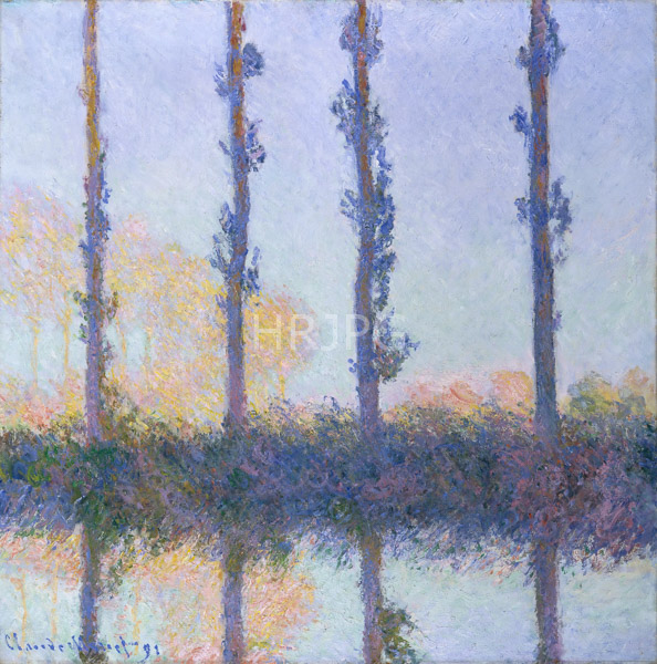 High Resolution: Claude Monet The Four Poplars 1891 download. | HRJPG.com
