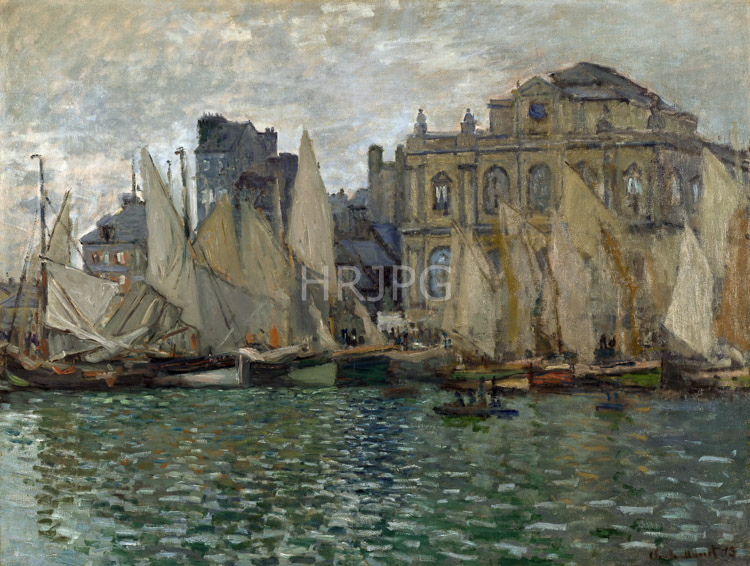 High Resolution: Claude Monet The Museum at Le Havre 1873 download. | HRJPG.com