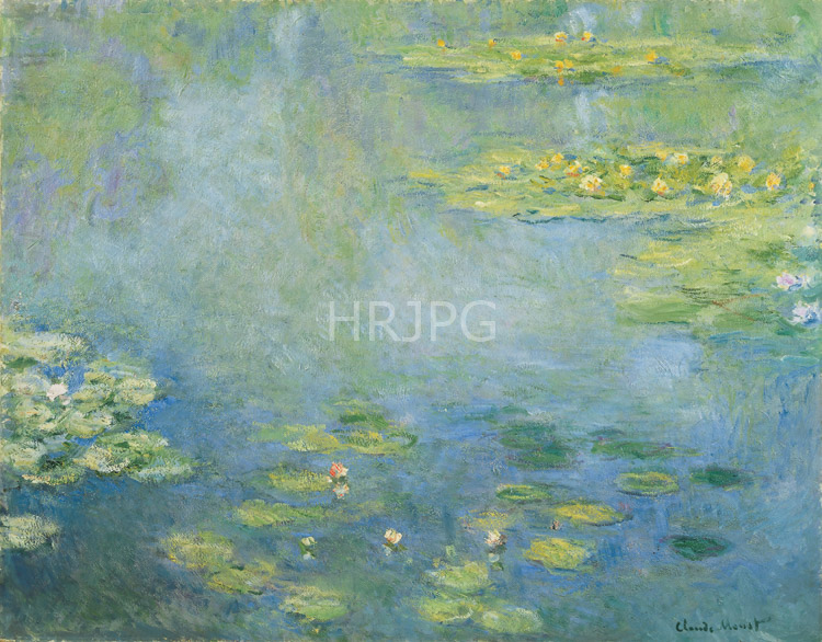 High Resolution: Claude Monet Water Lilies 1906 download. | HRJPG.com
