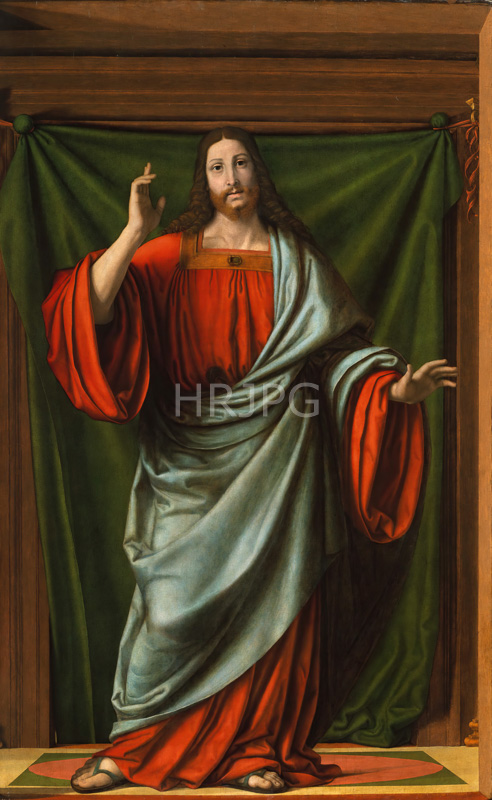 High Resolution: The Blessing Christ-Andrea Solario-1524 download. | HRJPG.com