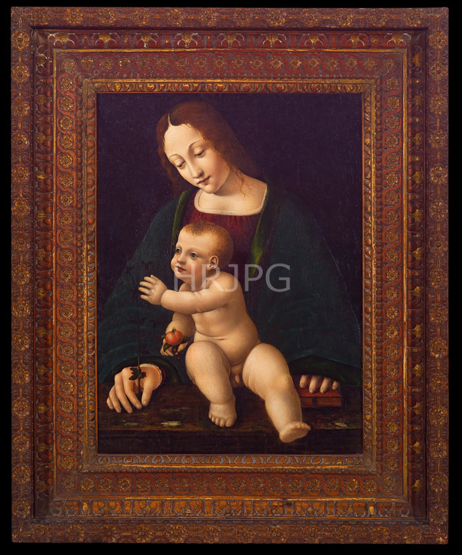 High Resolution: Madonna and Child-Bernardino de Conti-c 1490-1510 download. | HRJPG.com
