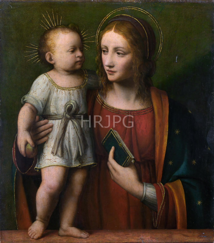 High Resolution: The Virgin and Child-Bernardino Luini-c 1515 download. | HRJPG.com