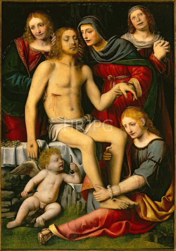 High Resolution: Lamentation over the Dead Christ-Bernardino Luini-c 1530 download. | HRJPG.com