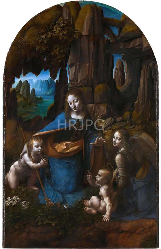 High Resolution: Virgin of the Rocks-Leonardo da Vinci-c 1491-1508 download. | HRJPG.com
