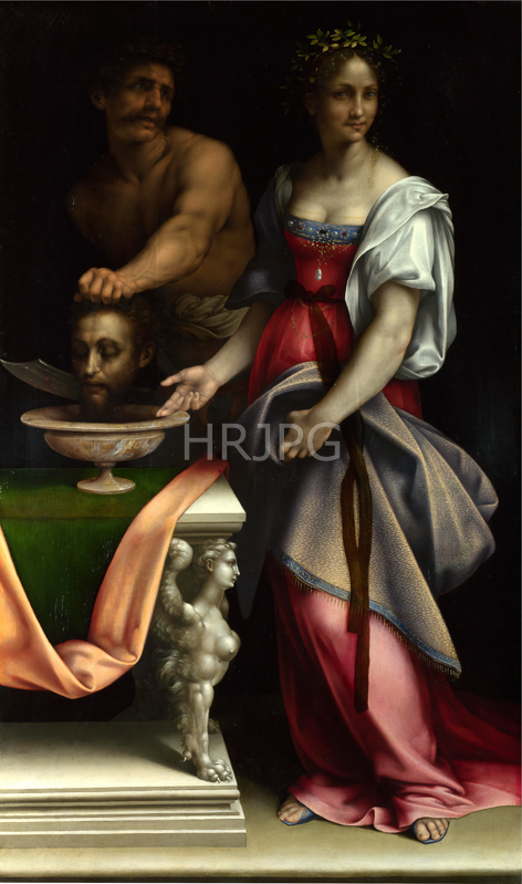 High Resolution: Salome with the Head of Saint John the Baptist-Cesare da Sesto-c 1510-1520 download. | HRJPG.com