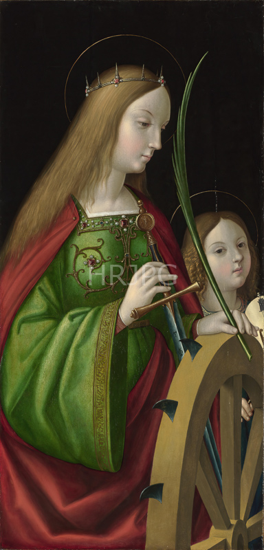 High Resolution: Saint Catherine of Alexandria-Andrea Solario-c 1510-1514 download. | HRJPG.com