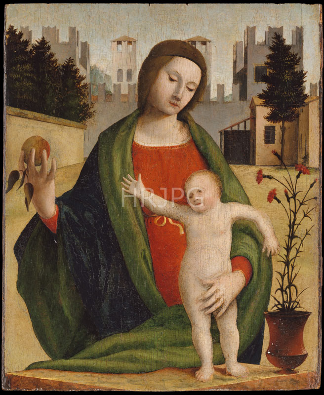 High Resolution: Madonna and Child-Bramantino-c 1508-1520 download. | HRJPG.com
